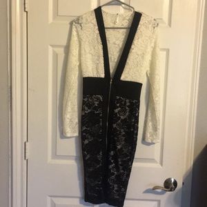 Cocktail Dress accented with Lace